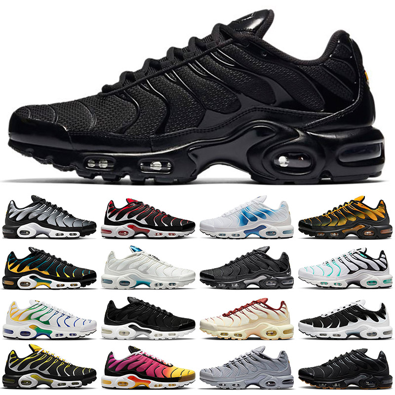 Tn Plus para hombre para mujer zapatos para correr tns Toggle Utility Spider Triple Negro Blanco Rojo Negro Metálico Plata Gris Reflectante Magma
