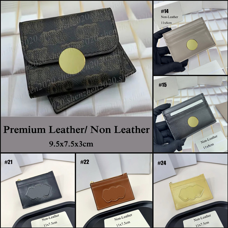 Premium Leather/Non-Leather Fashion Brand Multi in One Folding Wallet Women's Short Wallet Purse Card Holders 9.5x7.5x3cm 