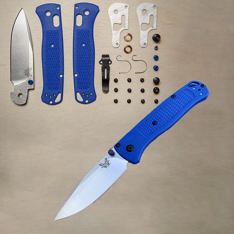 BENCHMADE BM 535 Bugout Folding Pocket Knife 3.24 "S30V Satin Plain Blade Nylon Wave Fiber Handle Hunting Camping KNIVES BM537 BM940 BM3551-image-757185357
