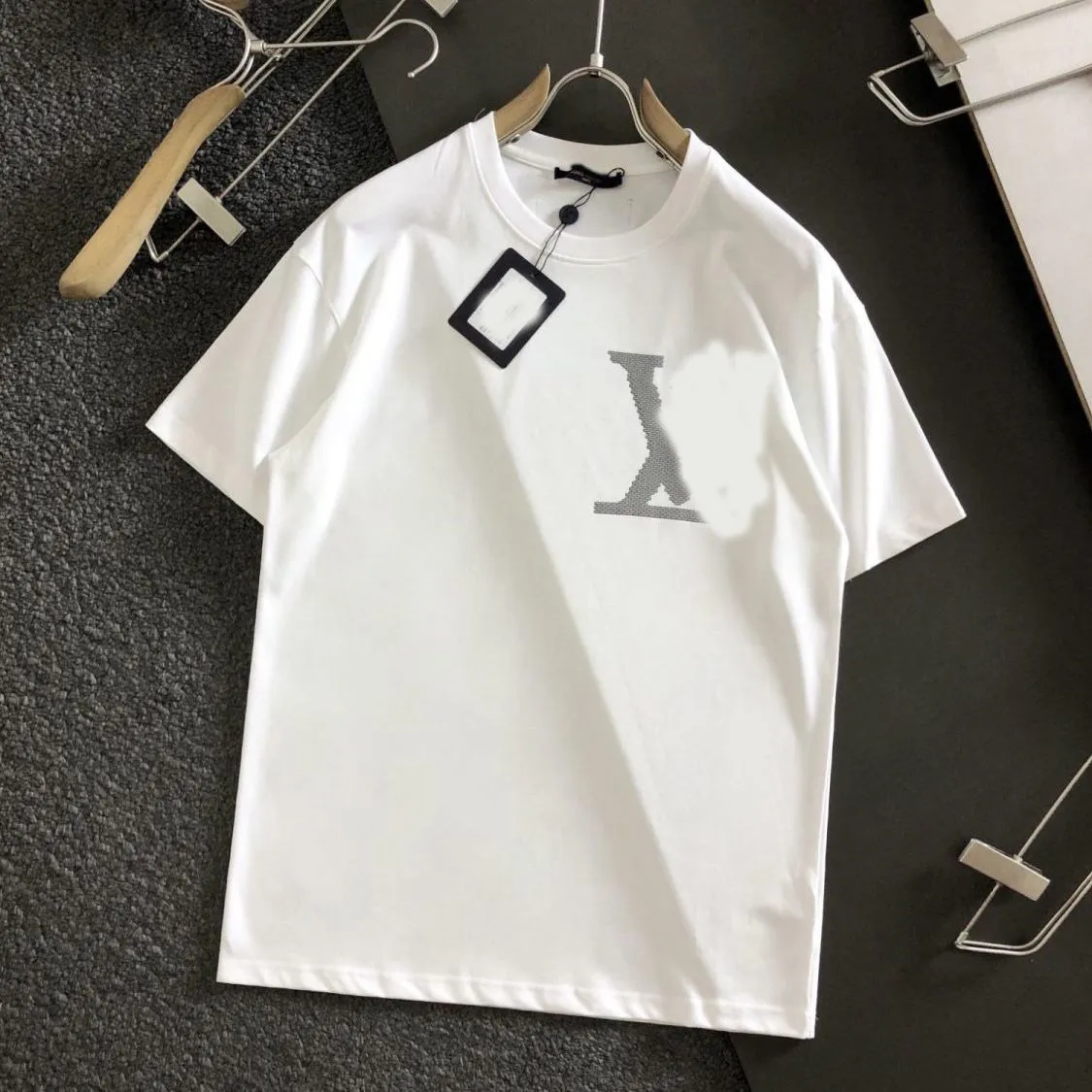 Summer Men Women Designers T Shirts Loose Oversize Tees Apparel Fashion Tops Mans Casual Chest Letter Shirt Street Shorts Sleeve Clothes Mens Tshirts S-5xl#007 