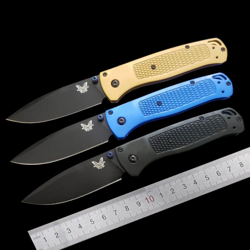 BM535 535 Mini Bugou three colors HK knife S30V Stone Wash Drop Point Blade Aluminum handle outdoors Camping Hiking Tactical Combat Hunting foldi-image-528687911