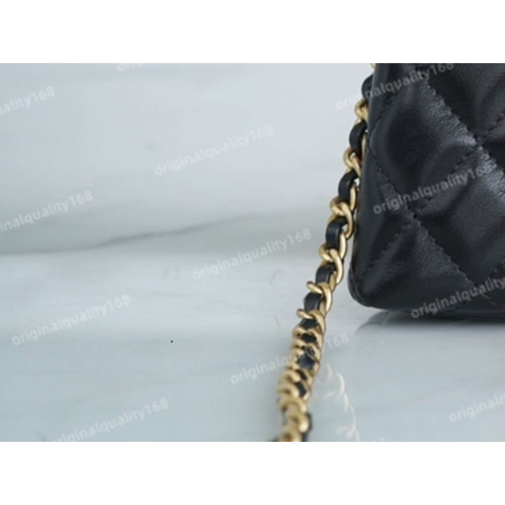 European Original Leather 23K bag Mirror quality Mini Shopping Bag Woman Handbag Calfskin Crossbody Bag Fashion Shoulder Bags Luxury Chain Argyle Designer Bags 