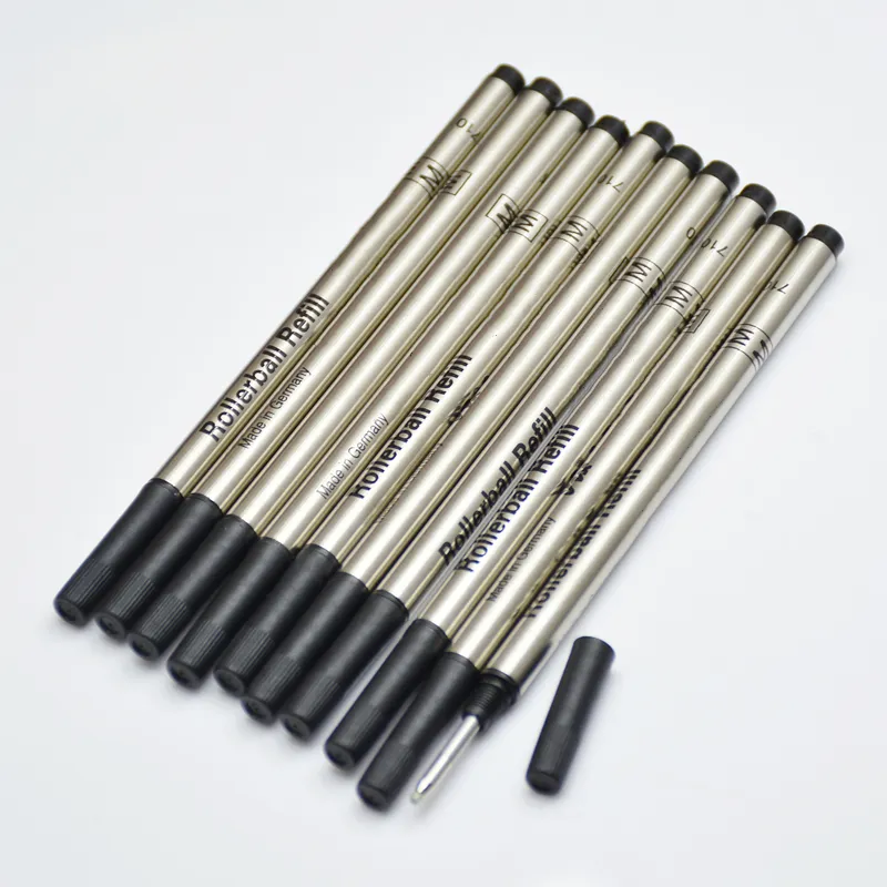 wholesale High Quality (10 pieces/lot ) 0.7mm black / biue M 710 refill for Roller ball pen stationery write smooth pen accessories