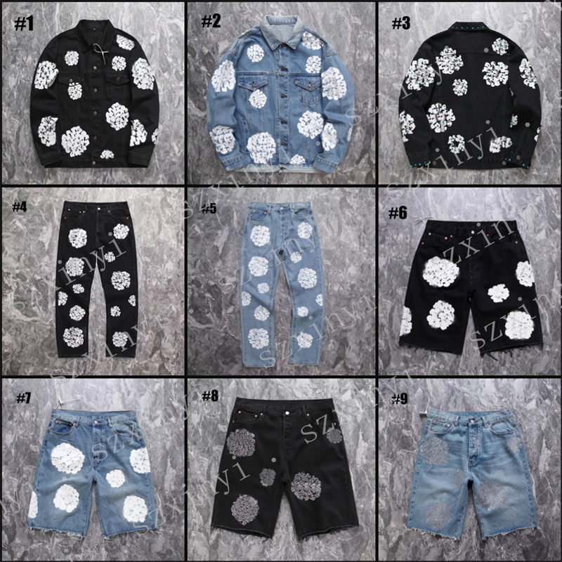 With Correct Tags (High Quality) Fashion Denim Jacket Long Pants Casual Pants Shorts-image-824880363