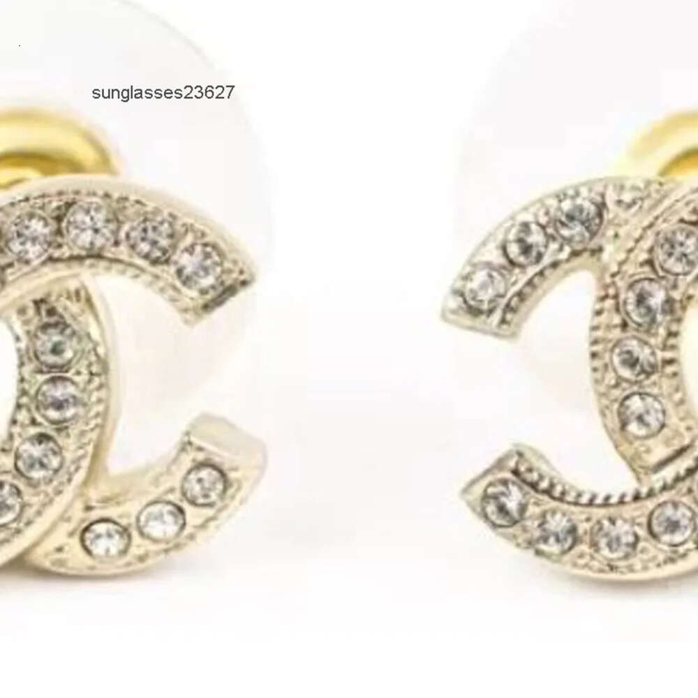 2022CHANNEL Stud Earrings Pearl Diamond Drop Gold Earrings Designer for Woman Fashion Brand Not Fade Silver Wedding earings-image-931882245