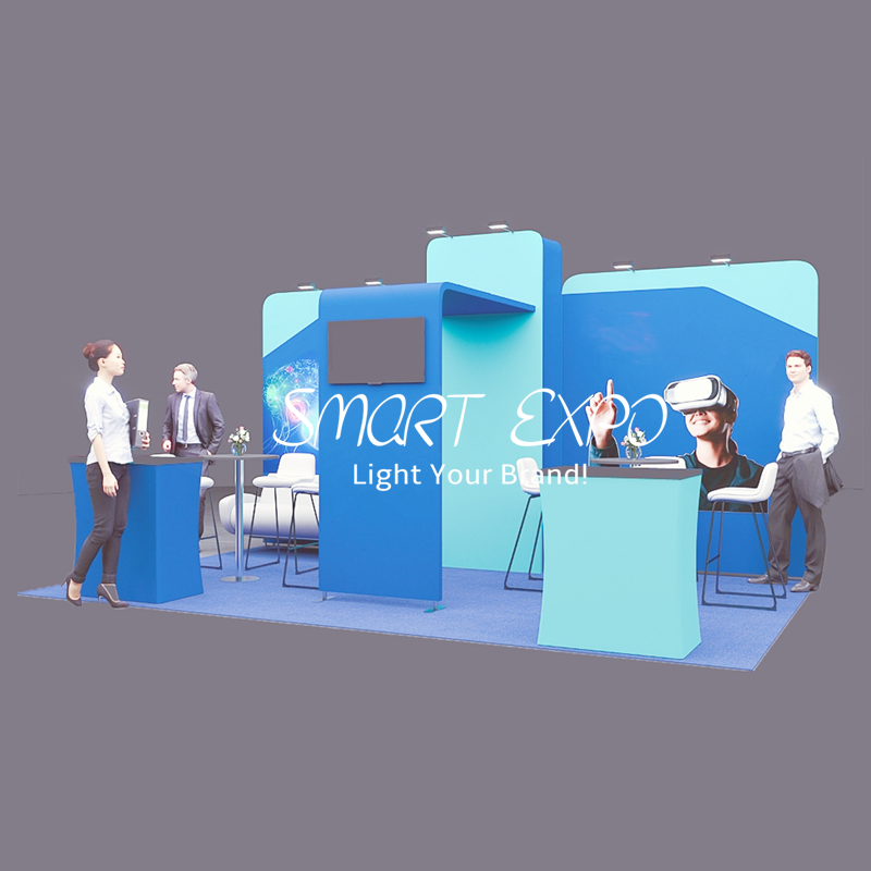 5X3M Exhibition Stand for Tradeshow Advertising Display with Custom Artwork Printing-image-778382140