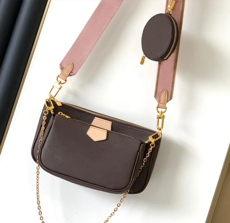 Designer Women Bag Shoulder bags Handbag Original box Date code cross body woman clutch purse with patterns flowers and letters three in one-image-928759650