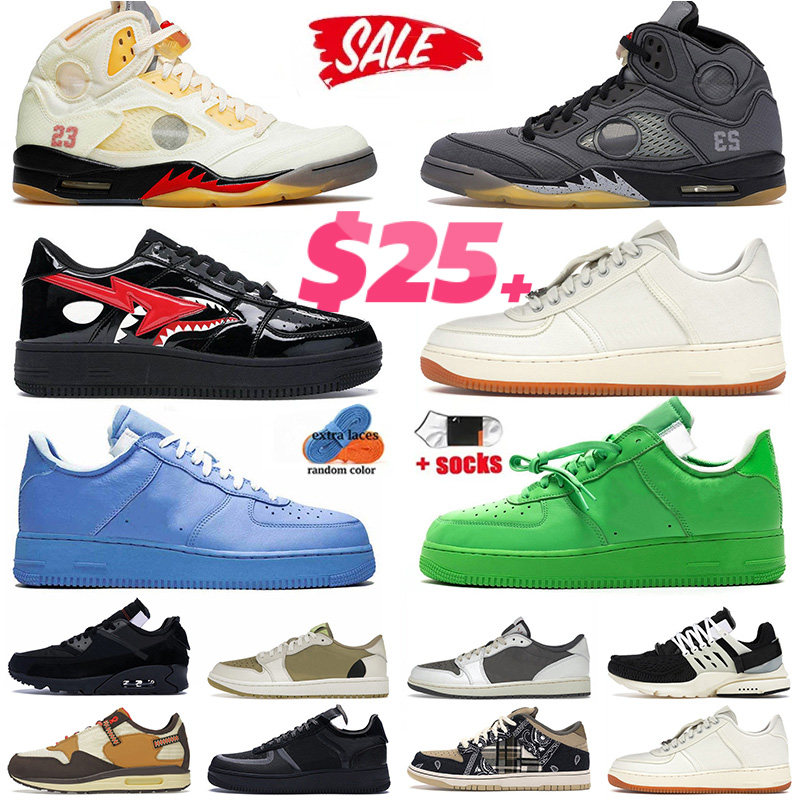 Top Quality Luxury Designer out of office Outdoor Shoes off runner Mens Trainers Mca 4 5 Bapestar Shark 1 Golf Olive Mocha Black Muslin Fire Wome