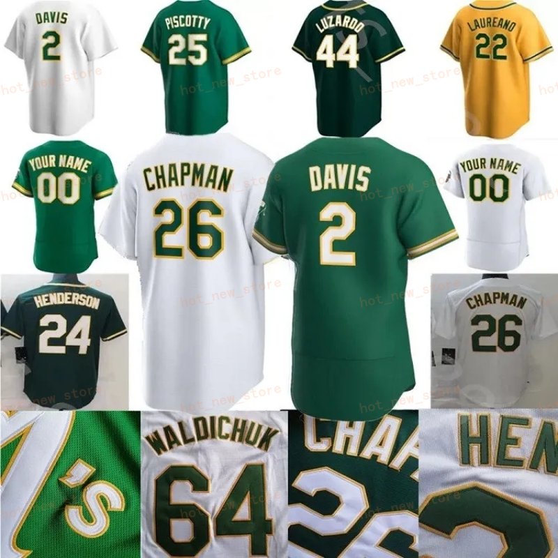 28 Manny Pina 44 Reggie Jackson Baseball Jersey 33 Jose Canseco Athletics 35 24 Rickey Henderson Esteury Ruiz Tony Kemp Seth Brown Oaklands Brent-image-928801263