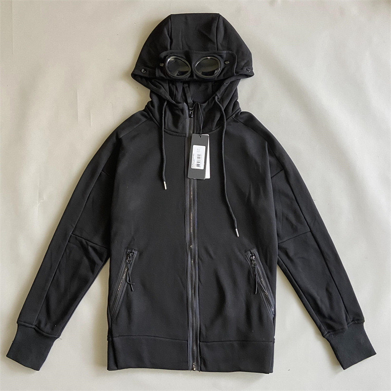 men's hoodie Goggle Hood Jacket designer Hooded Spring and autumn Hooded Multi Pocket lens decoration cotton material men's casual zipp