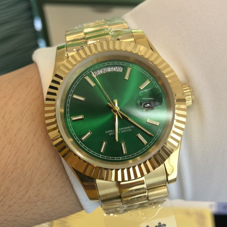 menwatch watch for men designer watch mens green face automatic watches 41mm men movement watches Folding buckle gold watchstrapn watches high qu
