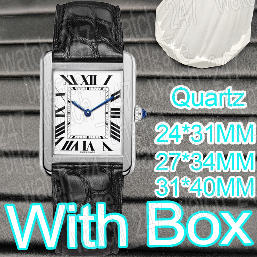 Luxurious Men's & Women's Designer Quartz Watch with Diamonds - Tank Style Square Case
