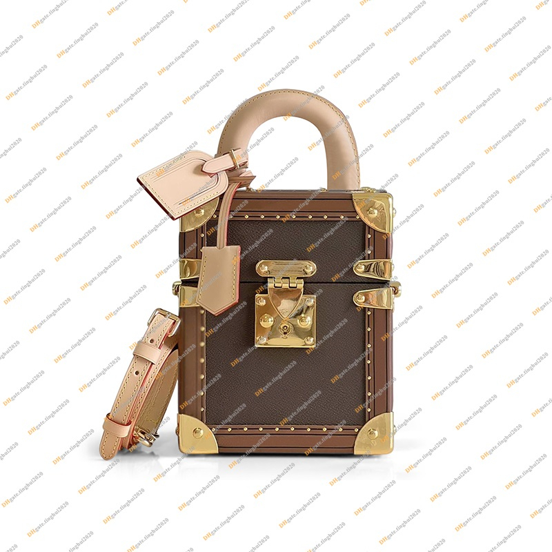 Dames Mode Casual Designe Luxe Sac Cosmétique Boîte Boîte De Toilette Sac À Main Fourre-Tout Sacs À Bandoulière Bandoulière Top Miroir Qualité M1