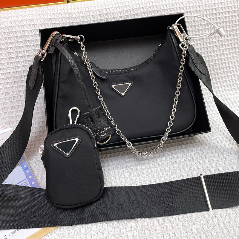 Designers bags Re-Edition 2005 3 Pieces Bags Shoulder Bags Luxurys Totes Handbags Nylon Crossbody Bags Lady Fashion Wallet Bag Large Capacity Letters 