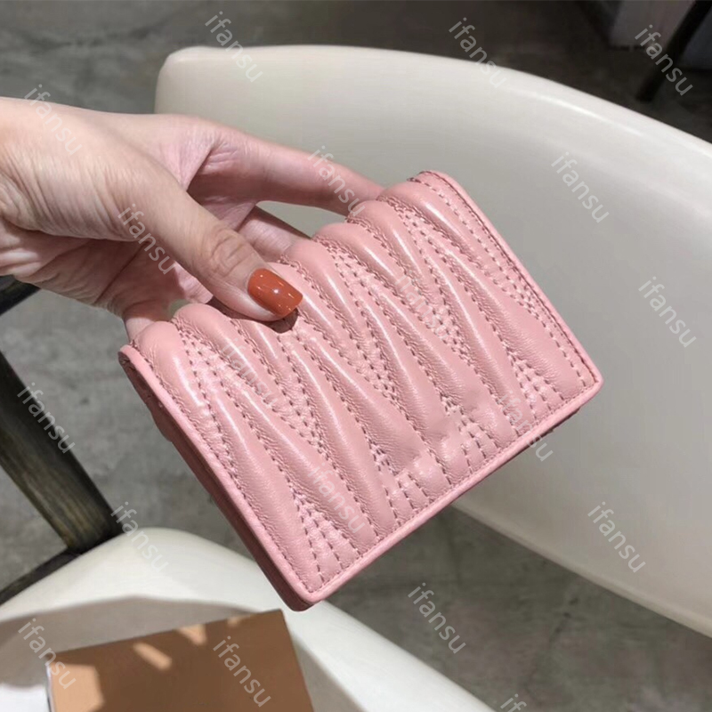 Luxury Design Sheepskin Women's Soft and Portable Short Wallet Multifunctional Cute Fashion Zipper Long High End Anti Fading Magnetic Card B-image-929419065
