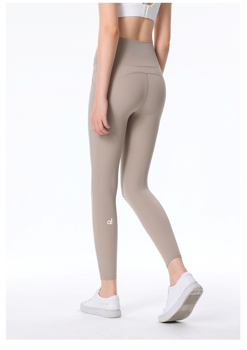 AL Women Leggings Yoga Pants Push Ups With Pockets Fitness Legging Soft High Waist Hip al Lift Elastic Sports Pants 9057