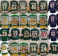 2022 stitched hockey jerseys Marcus Winter Kevin Classic Jared Spurgeon Kirill Foligno Kaprizov Fiala MarcAndre Zuccarello Matt Fleury Joel ice hockey jersey