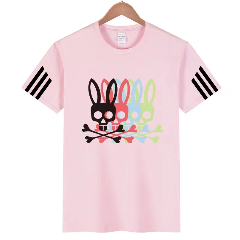 Mens Polos combed cotton Summer Clothing Cotton Short Sleeve Business Design Animal pattern Psyyyy Bunny Animals plus Casual Striped Designer Breath