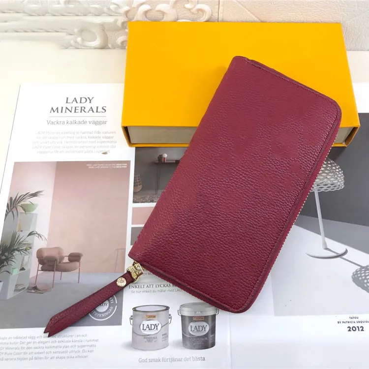 brand designer men long wallets fashion women casual wallet single zipper ladies wallets female leather purse High quality famous credit card hol