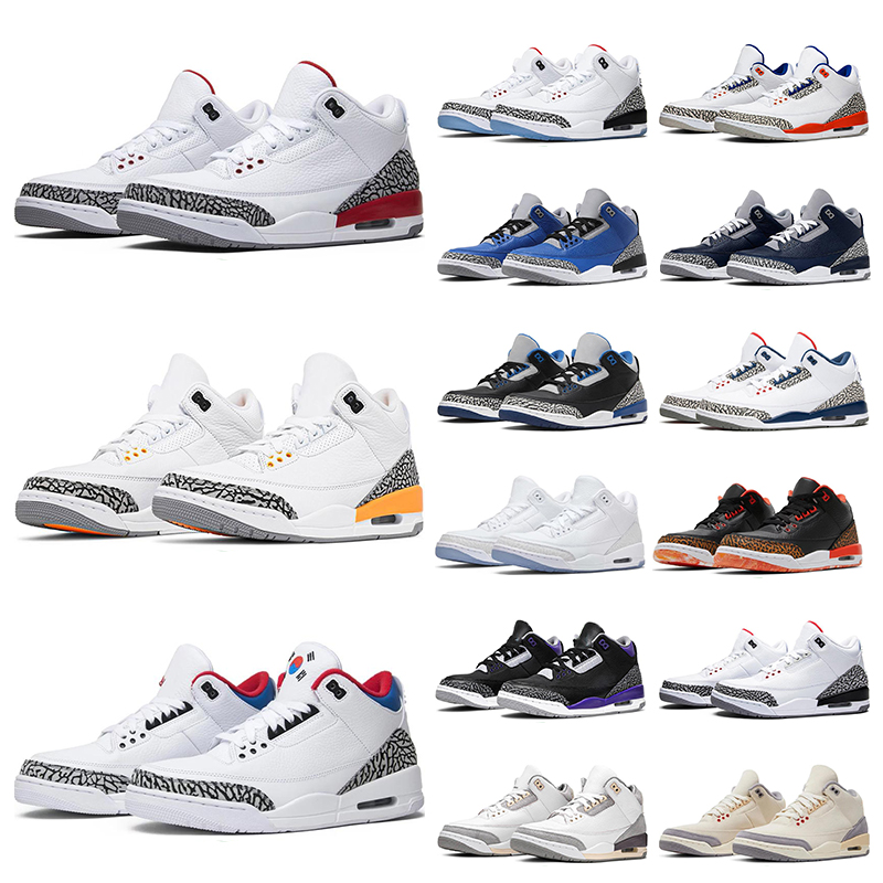 Men 3S Basketball Shoes Sneakers Dark Iris Cardinal Fire Red Neapolitan Muslin Desert Elephant Black Gold Mens Women Outdoor high quality Sports-image-929971411