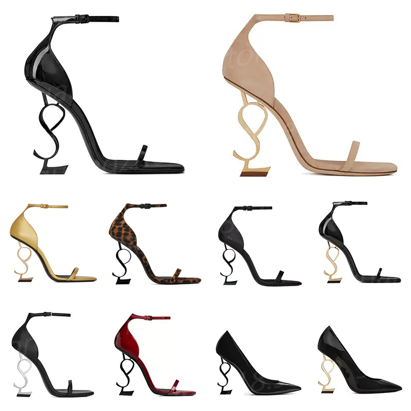 Sandales à talons hauts 7M/10M pour femmes de créateur avec sandales à boucle à une ligne avec boîte taille 34-40 18326