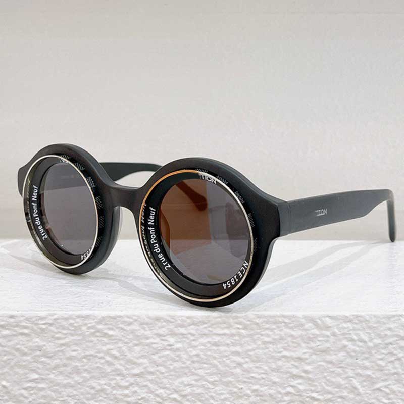 Designer mens round sunglasses Z2507U black acetate frame sunglasses metal brim brand womens fashionable glasses top quality Lunettes de soleil r-image-930362909