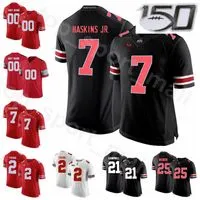 NCAA College Ohio State Buckeyes 7 Dwayne Haskins Jersey 2 Chase Young 2 JK Dobbins 25 Mike Weber 21 Parris Campbell Football Stitch