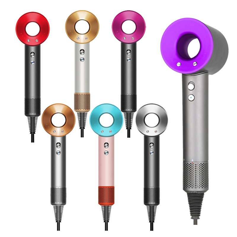 Fasion Design High Speed Electric Hair Dryer 5 in 1 Rotating Connected Nozzles Salon Modeling Design Negative Ion Motor Constant Temperature Blow-image-930219852
