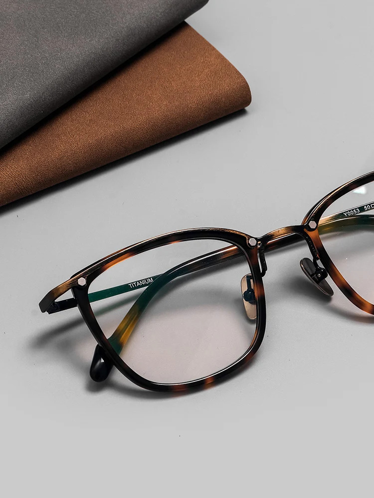 Fashion Sunglasses Frames Japanese Handmade Glasses Frame for Men Retro Squre Women s Eyewear Novel Optical Prescription Reading Eyeglasses2023 2312