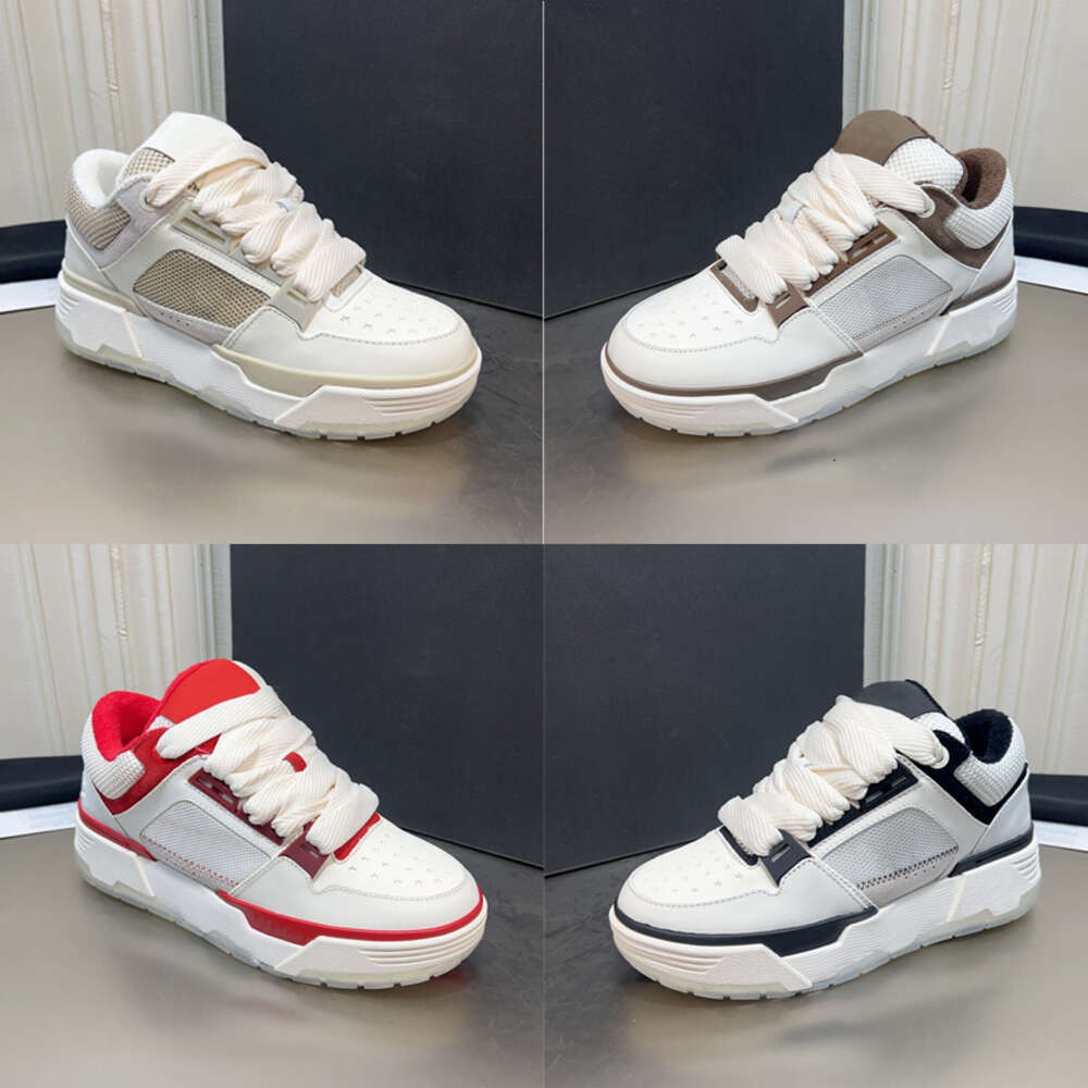 Designer MA-1 Pain Chaussures Couple Sneaker En Cuir Bout Rond Chaussures Décontractées À Lacets Baskets En Plein Air Avec Boîte 503