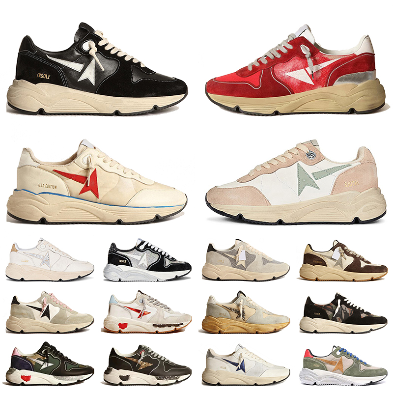 golden goose sneakers Designer Casual Shoes Running Sole Sneaker Leather Suede Upper Ivory Star Glitter Italy Brand[code ：L]Runners Trainers