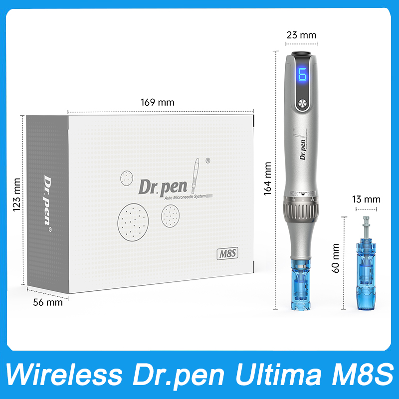 Electric DrPen Ultima M8S Derma Microneedling Pen Facial Beauty Face Care Needles Device Mesotherapy Facial Treatment Machine MTS Tool Dermapen H-image-930807485