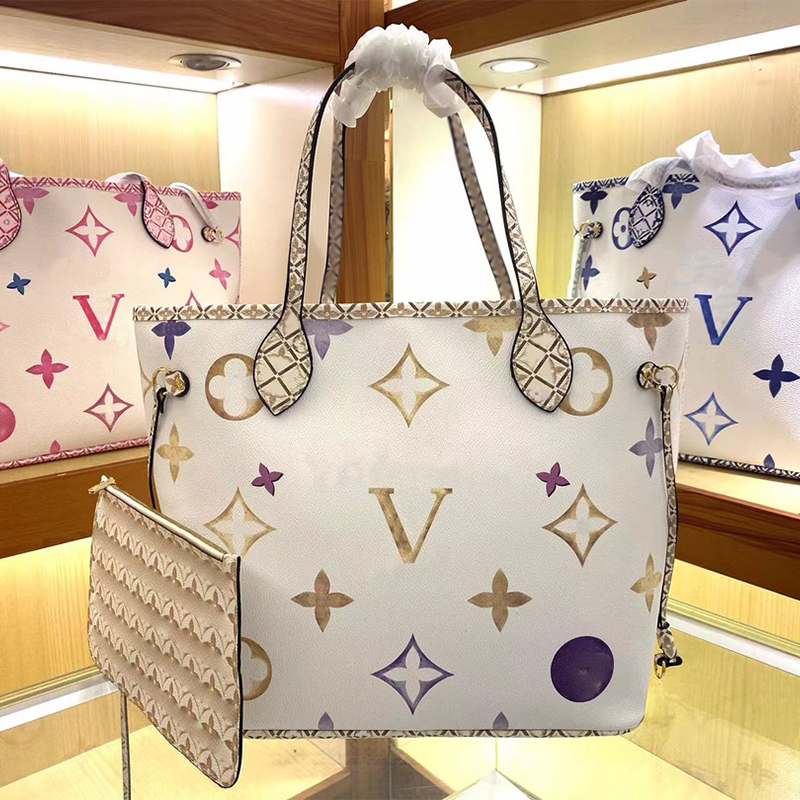 Luxurys designer tote bag women handbags ladies designer Genuine Leather composite bag lady clutch bag the tote bag pink shoulder mommy shopping tot