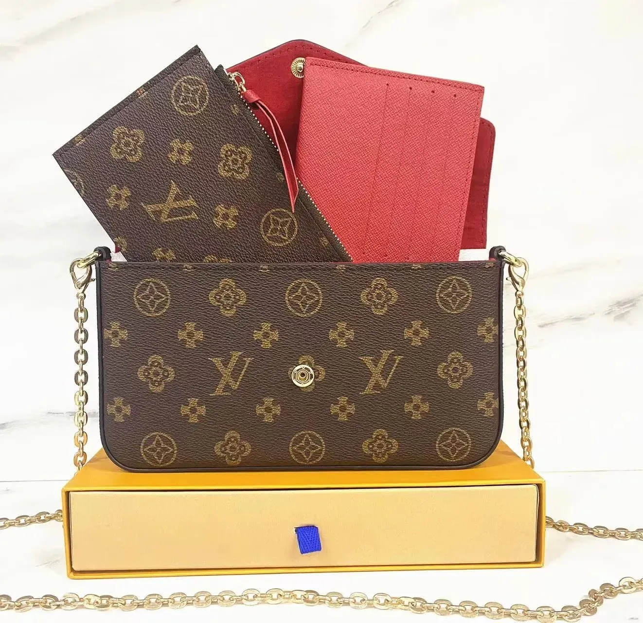 2023 TOP WOMEN Luxurys Designers Bags Messenger Handbag Crossbody Chain Shoulder Bag Totes Wallet M61276 Louiseitys Woman Handbag viutonity