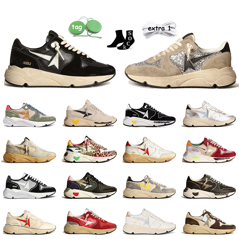 golden goose sneakers Designer Casual Shoes Running Sole Sneaker Ivory Gold Glitter Star Camouflage Vintage Italy Brand[code ：L]Trainers Sneakers