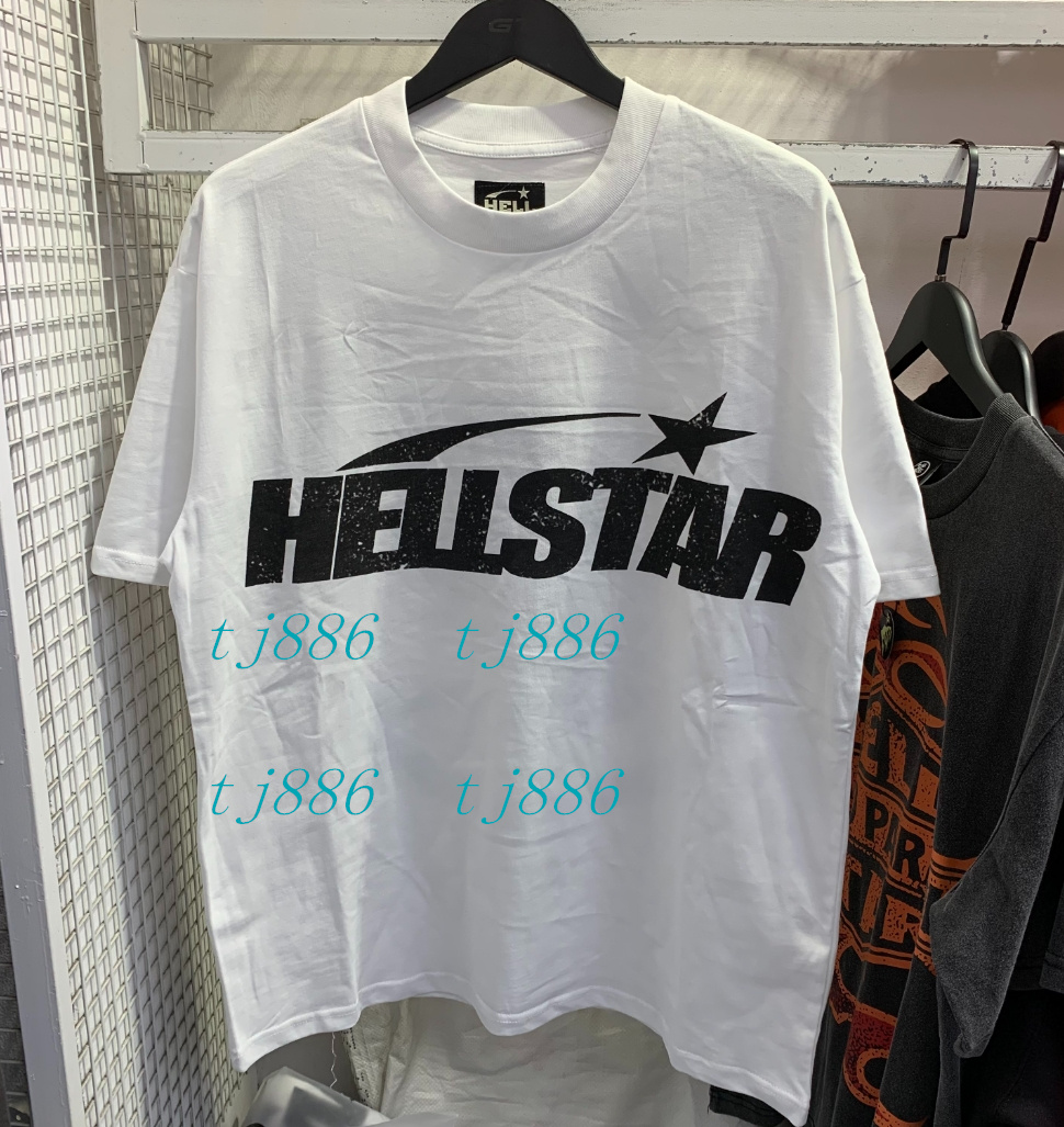 Fashion hellstar shirt designer mens womens tshirt graphic tee clothing tees grey black white clothes Short Sleeve Top High Street