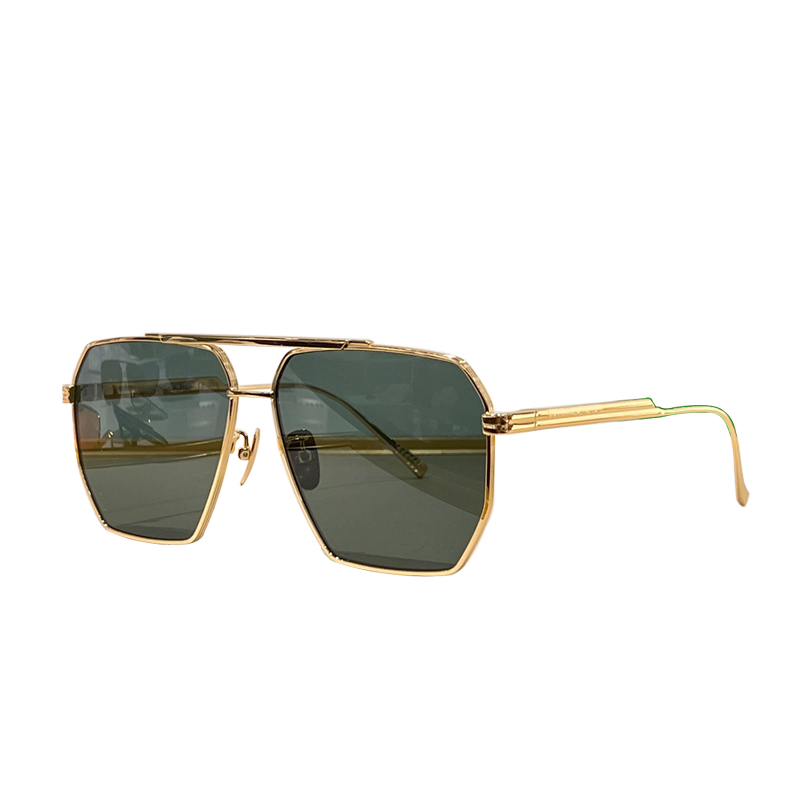 new simple designer sunglasses for women and men metal frame uv400 protective lenses bv1012S style popular fullframe mens retro eyewear cool gold gr