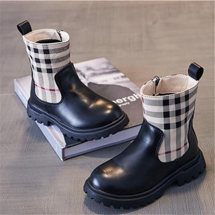 Kids Boot Autumn / Winter British Girls Botas Classic Botkle Boots Fashion Enfants Chaussures Tendance Martin Bottes