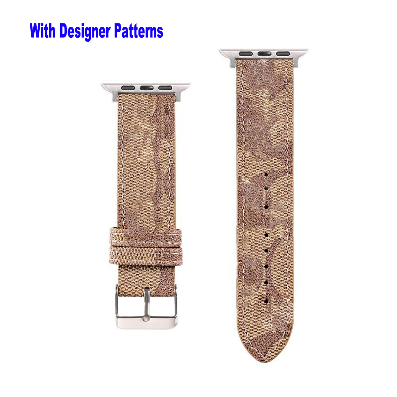 Top Fashion Designer Wristband for watch band Series 10 9 8 7 6 5 4 3 2 1 Leather Print Pattern Bands 49mm 42mm 41mm 45mm 40mm 38mm designers Smart