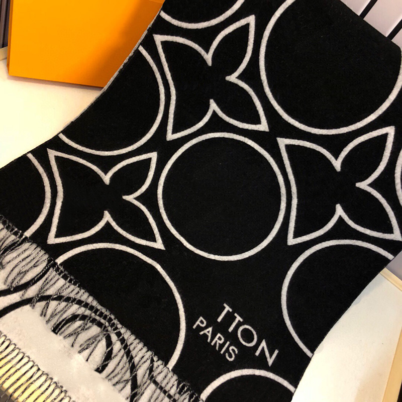 Fashion Designer Scarf Womens and Mens Scarf wool Warm Shawl Floral Design Winter Gift Giving Social Gathering Applicable good-image-932056982