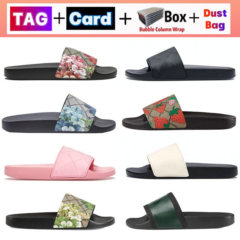 Designer glisses femmes hommes pantoufles plates plates sandales de plage de plage plate-forme de plage de plage de pantoufle, chaussures de luxe