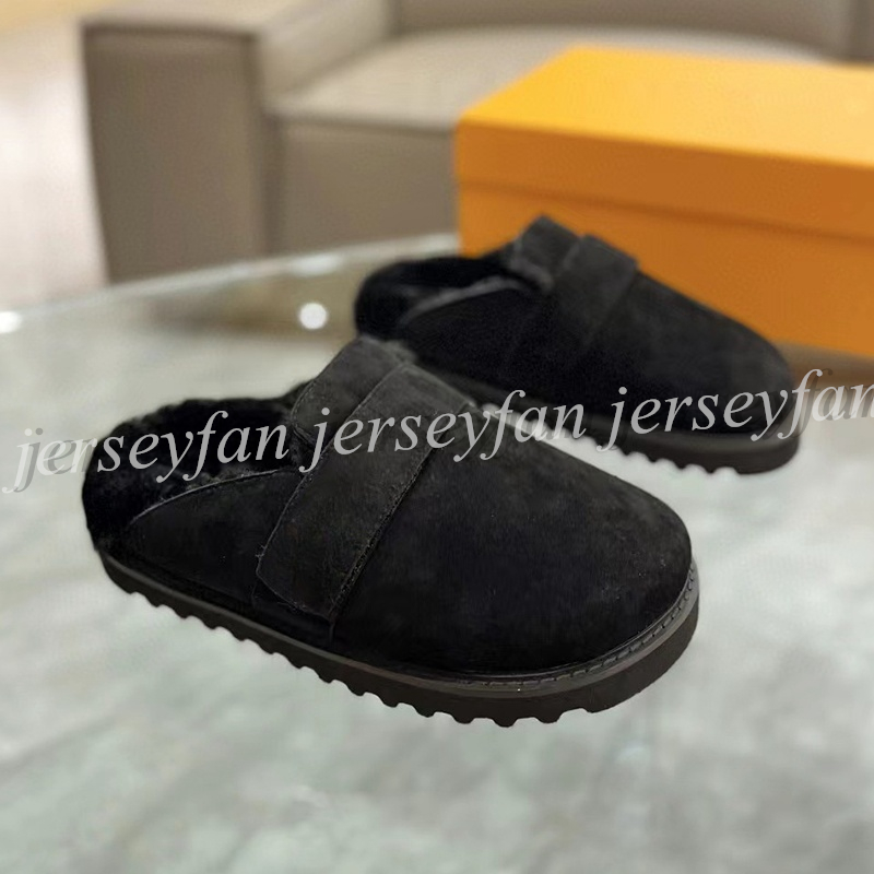 Women Plush Slippers Side Metal Logo Size Eur35-Eur41 With Box or Dust Bag 25777-image-932667668