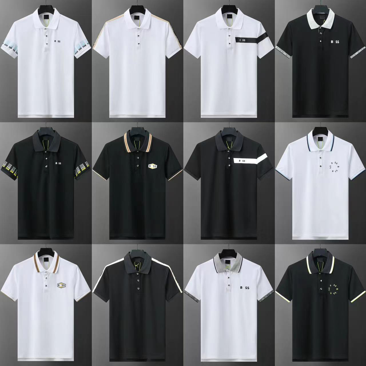 Boss Mens Polo Shirt High Quality Fashion Men's T-shirt Luxury Polo Collar Breathable Top Summer boss Business Shirt Designer polo shirts Mens Size M-XXXL 