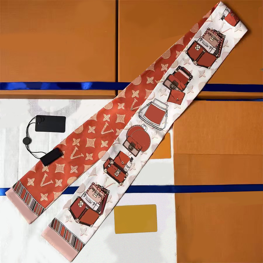 2024 Silk Bandeau Designer Headband Bandage Monogram Jacquard Denim Head Scarf For Handbag Women Snood Letter Flower Scraves Bandeaux Hairlace Ha-image-933177297