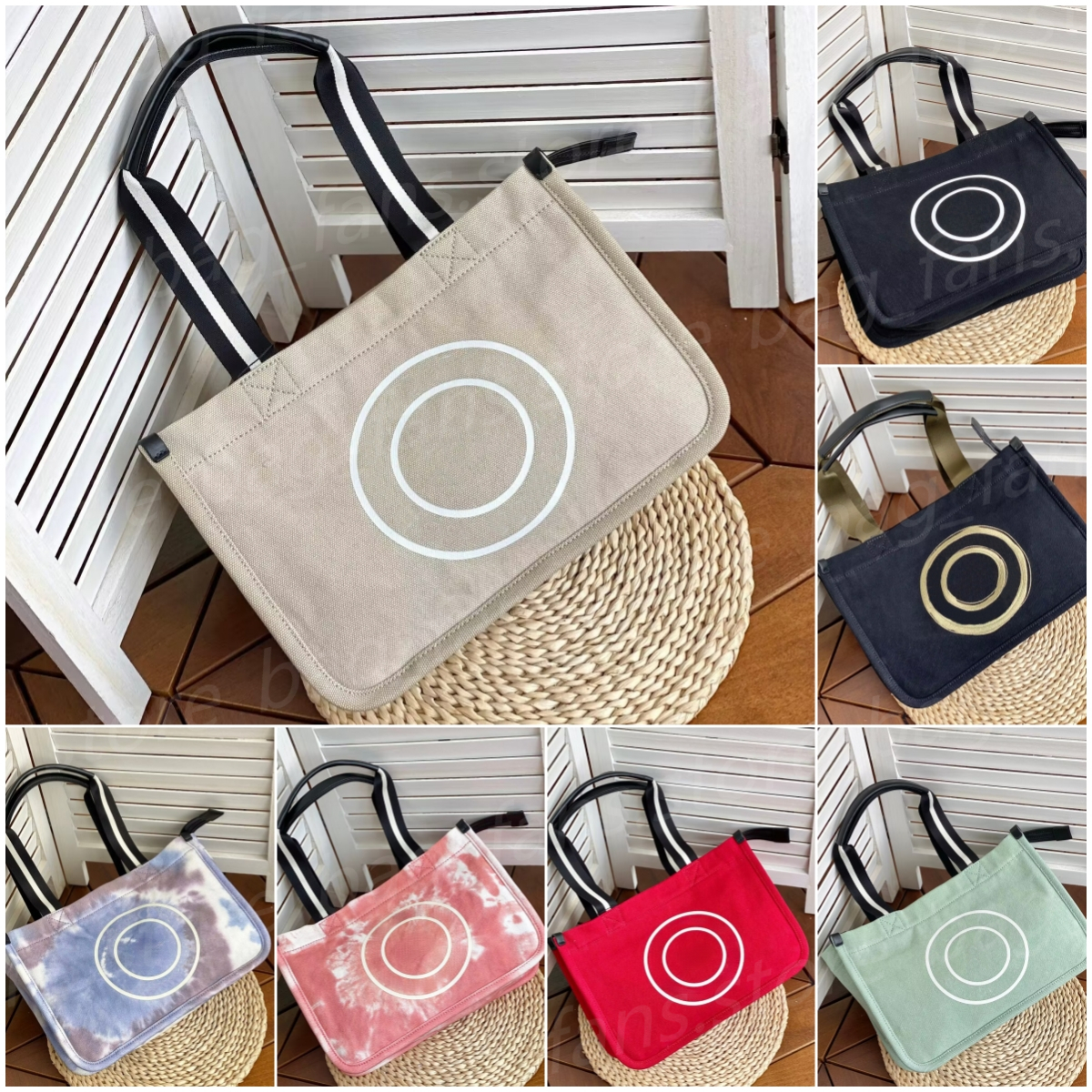 Fashion Designer Tote Bags Big Capacity Women's Canvas Bag Designer Solid Bandhnu Shoulder Shopping Bags 39x27x15cm 19425-image-932970047