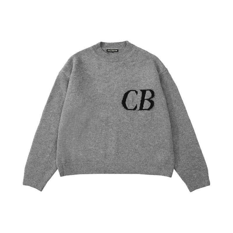 Cole Buxon Mens Sweater Designer Pullover Knitted Sports 2 Piece Set Oversized Womans Hip Hop Daily Street Dressing CB Printing Autumn Winter Buxton