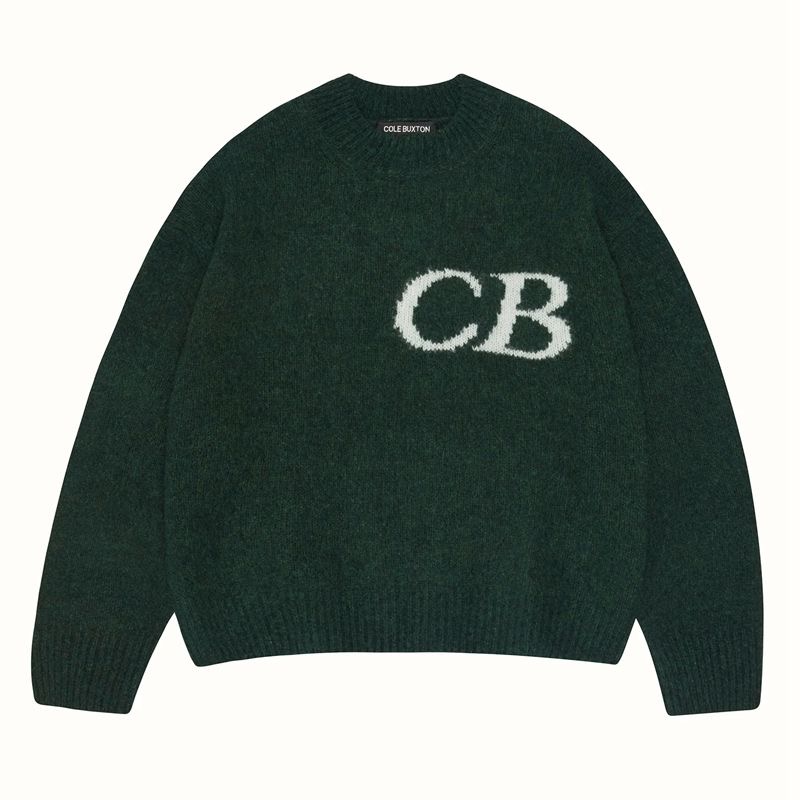 Cole Buxon Men Sweater Designer Cole Buton Pullover Knitted Sports Set Thick Fleece Oversized Woman Hip Hop Daily Street Dressing CB Printing Autumn