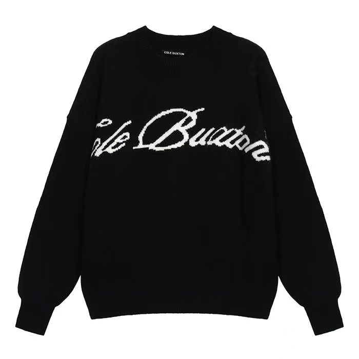 Cole Buxon Mens Sweater Designer Pullover Knitted Sports 2 Piece Set Oversized Womans Hip Hop Daily Street Dressing CB Printing Autumn Winter Buxton