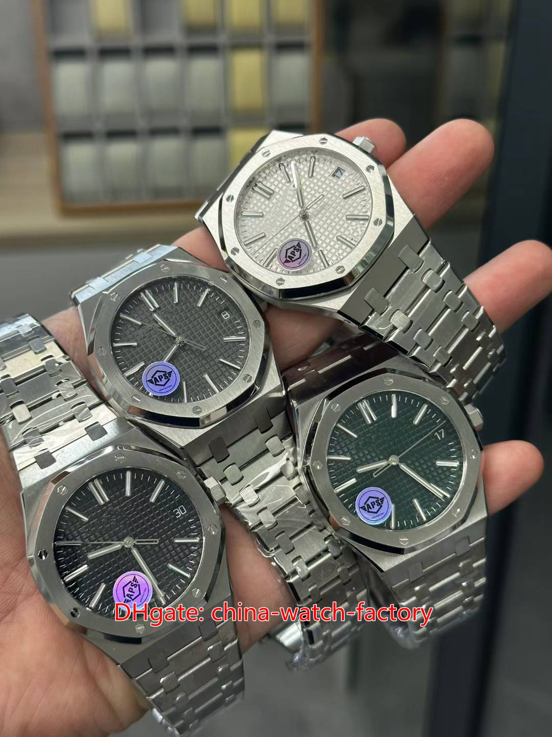 APS Factory Mens Watch Better Quality 41mm 15510 50th Anniversary 904L Steel Sapphire LumiNova Watches CAL.4302 Movement Mechanical Automatic Men-image-933455771