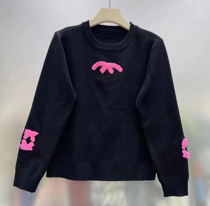 Pulls tricotés de luxe pour femmes, t-shirts à manches longues avec lettres GGity, hauts décontractés avec broderie pour dames, t-shirts à l'exté